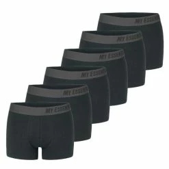 MY ESSENTIAL Lot De 6 Boxers Homme En Coton Bio Uni Gots
