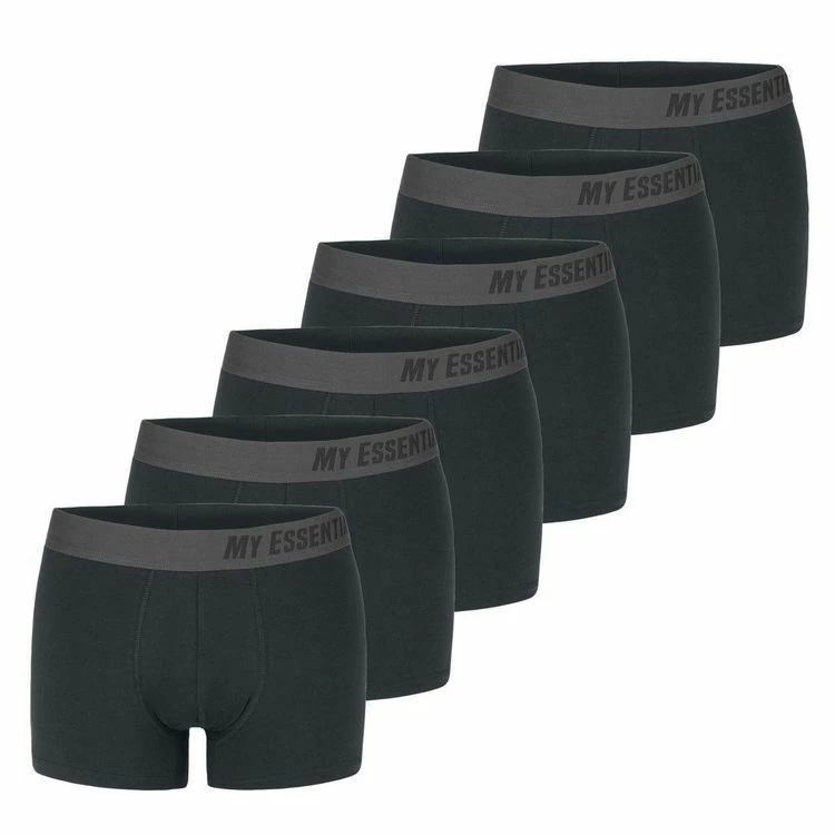 MY ESSENTIAL Lot De 6 Boxers Homme En Coton Bio Uni Gots 3 MY ESSENTIAL Lot De 6 Boxers Homme En Coton Bio Uni Gots
