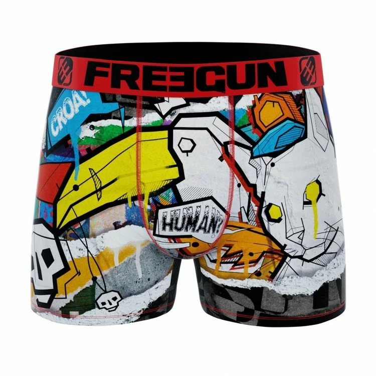 FREEGUN Lot De 4 Boxers Homme Street Art 5 FREEGUN Lot De 4 Boxers Homme Street Art – Image 3