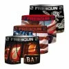 FREEGUN Lot De 4 Boxers Homme American Games US -Magasin de vente Relife B2CD 1020