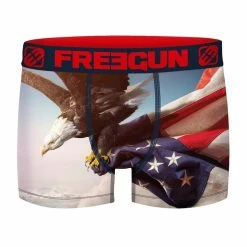 FREEGUN Lot De 4 Boxers Homme American Games US -Magasin de vente Relife B2CD 1023