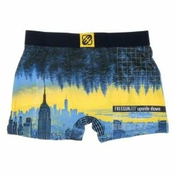FREEGUN Boxer Jaune Bleu Homme Freegun Upside Down -Magasin de vente Relife B2CD 1084