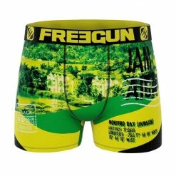 FREEGUN Lot De 4 Boxers Homme Flag & Cities -Magasin de vente Relife B2CD 1099
