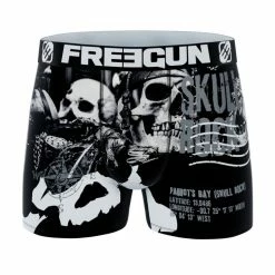 FREEGUN Lot De 5 Boxers Homme Flag & Cities -Magasin de vente Relife B2CD 1121