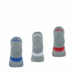 WILSON Lot De 3 Paires De Mi-chaussettes Homme Wilson -Magasin de vente Relife B2CD 1240