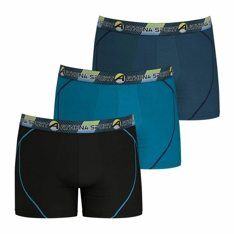 Athena Lot De 3 Boxers Longs Homme Training 4 Athena Lot De 3 Boxers Longs Homme Training – Image 2
