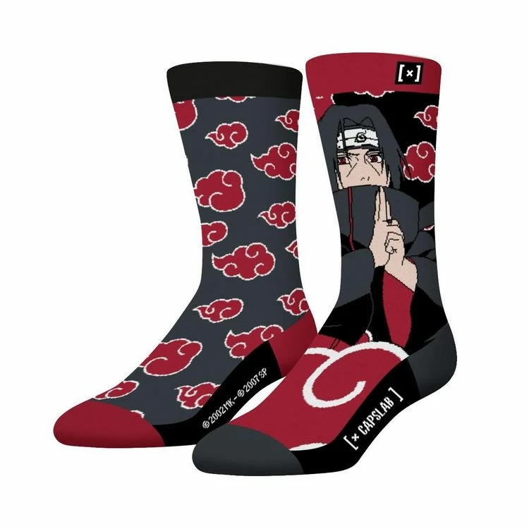 CAPSLAB Paire De Chaussettes De Ville Naruto Shippuden Itachi 3 CAPSLAB Paire De Chaussettes De Ville Naruto Shippuden Itachi