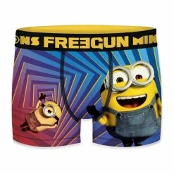 FREEGUN Lot De 5 Boxers Homme Les Minions Despicable Me -Magasin de vente Relife B2CD 1272