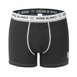 SERGE BLANCO Lot De 2 Boxers Coton Homme Avec Surpiqûres Class 12 SERGE BLANCO Lot De 2 Boxers Coton Homme Avec Surpiqûres Class -Magasin de vente Relife B2CD 1283