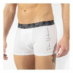 FILA Lot De 3 Boxers Coton Homme Uni -Magasin de vente Relife B2CD 1304