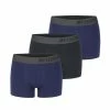MY ESSENTIAL Lot De 3 Boxers Homme En Coton Bio Uni Gots - MYE/1/BCX3/MIXNAVY