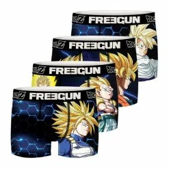 FREEGUN Lot De 4 Boxers Homme Dragon Ball Z