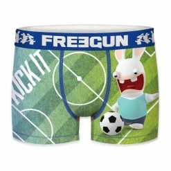 FREEGUN Lot De 4 Boxers Homme Lapins Crétins -Magasin de vente Relife B2CD 1378