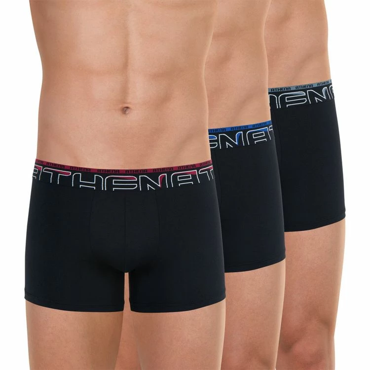 Athena Lot De 3 Boxers Homme Black 7 Athena Lot De 3 Boxers Homme Black – Image 5