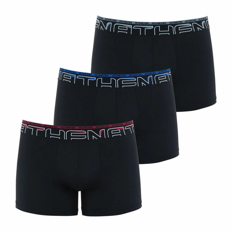 Athena Lot De 3 Boxers Homme Black 8 Athena Lot De 3 Boxers Homme Black – Image 6