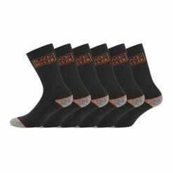 Black & Decker Lot De 6 Paires De Chaussettes Hautes De Travail TEK