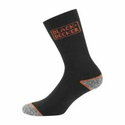 Black & Decker Lot De 6 Paires De Chaussettes Hautes De Travail TEK -Magasin de vente Relife B2CD 1512
