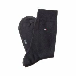 Tommy Hilfiger Chaussette Niveau Mollet - Lot De 2 - Sans Bouclette - Epaisse - Coton - Classic -Magasin de vente Relife B2CD 1536