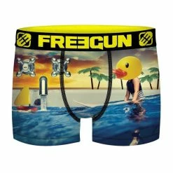FREEGUN Boxer Homme Surealist Skate And Surf Bathroom Surf