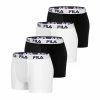 FILA Lot De 4 Boxers Coton Homme FU5016 Uni -Magasin de vente Relife B2CD 1564