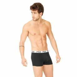 FILA Lot De 4 Boxers Coton Homme FU5016 Uni -Magasin de vente Relife B2CD 1566
