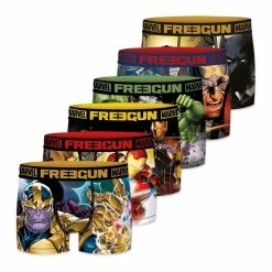 FREEGUN Lot De 6 Boxers Homme Marvel