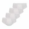 Athena Lot De 4 Slips Taille Haute Ouverts Coton Bio