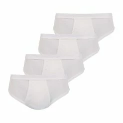 Athena Lot De 4 Slips Taille Haute Ouverts Coton Bio