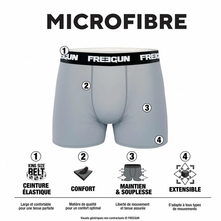 FREEGUN Lot De 3 Boxers Homme Mario Kart 4 FREEGUN Lot De 3 Boxers Homme Mario Kart – Image 2