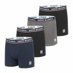 SERGE BLANCO Lot De 4 Boxers Serge Blanco Coton Homme French