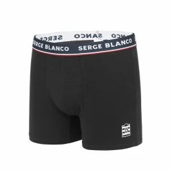 SERGE BLANCO Lot De 4 Boxers Serge Blanco Coton Homme French -Magasin de vente Relife B2CD 1713