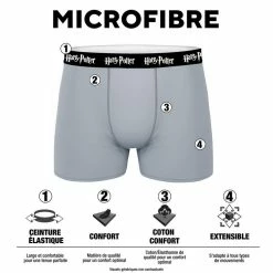 HARRY POTTER Lot De 3 Boxers Homme -Magasin de vente Relife B2CD 1734
