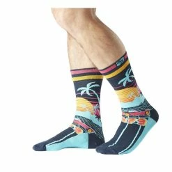 FREEGUN Lot De 4 Paires De Chaussettes De Ville Homme Fantaisie Tropic -Magasin de vente Relife B2CD 1791