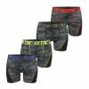 FREEGUN Lot De 4 Boxers Homme Aktiv Sport Fluo Surpiqûres Colorées