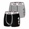FILA Lot De 2 Boxers Homme FU5040 Uni