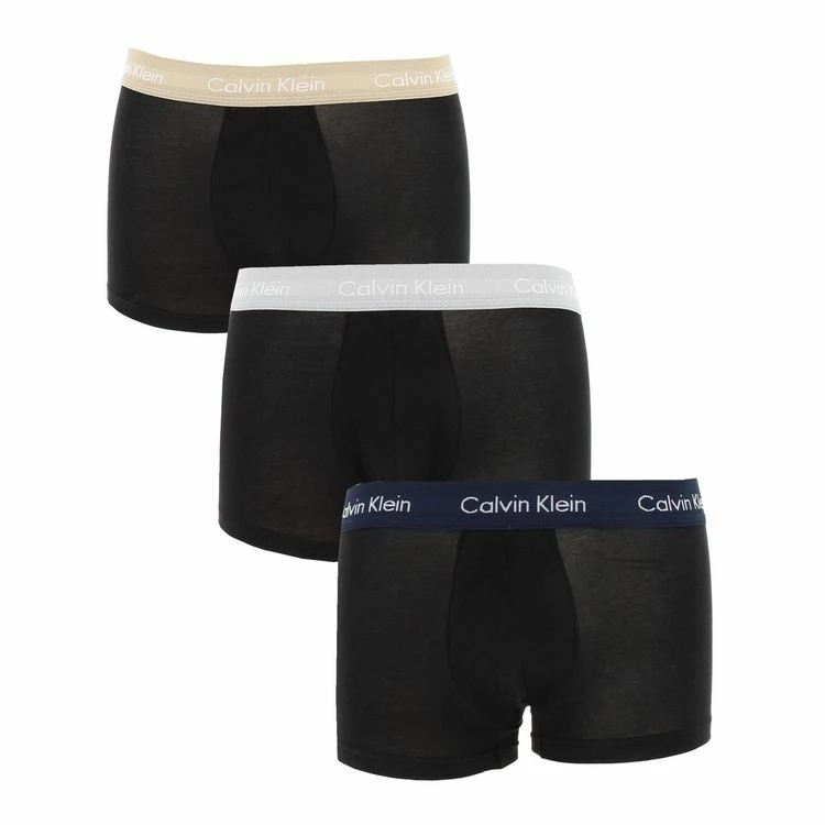 Calvin Klein Boxer Calvin Klein Low Rise Trunk 3pk Assortis Noir 7-225 3 Calvin Klein Boxer Calvin Klein Low Rise Trunk 3pk Assortis Noir 7-225