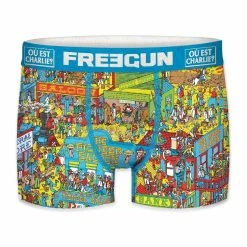 FREEGUN Lot De 4 Boxers Homme Where Is Waldo -Magasin de vente Relife B2CD 1926