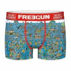 FREEGUN Lot De 4 Boxers Homme Where Is Waldo -Magasin de vente Relife B2CD 1928