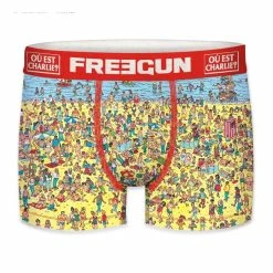 FREEGUN Lot De 4 Boxers Homme Where Is Waldo -Magasin de vente Relife B2CD 1929