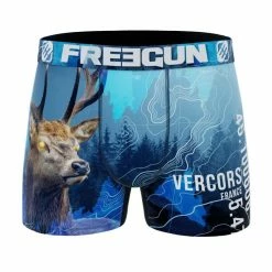FREEGUN Lot De 4 Boxers Homme En Polyester Recyclé Animal Savage -Magasin de vente Relife B2CD 1974