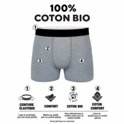 MY ESSENTIAL Lot De 6 Boxers Homme En Coton Bio My Esssential Bleu Marine -Magasin de vente Relife B2CD 1988