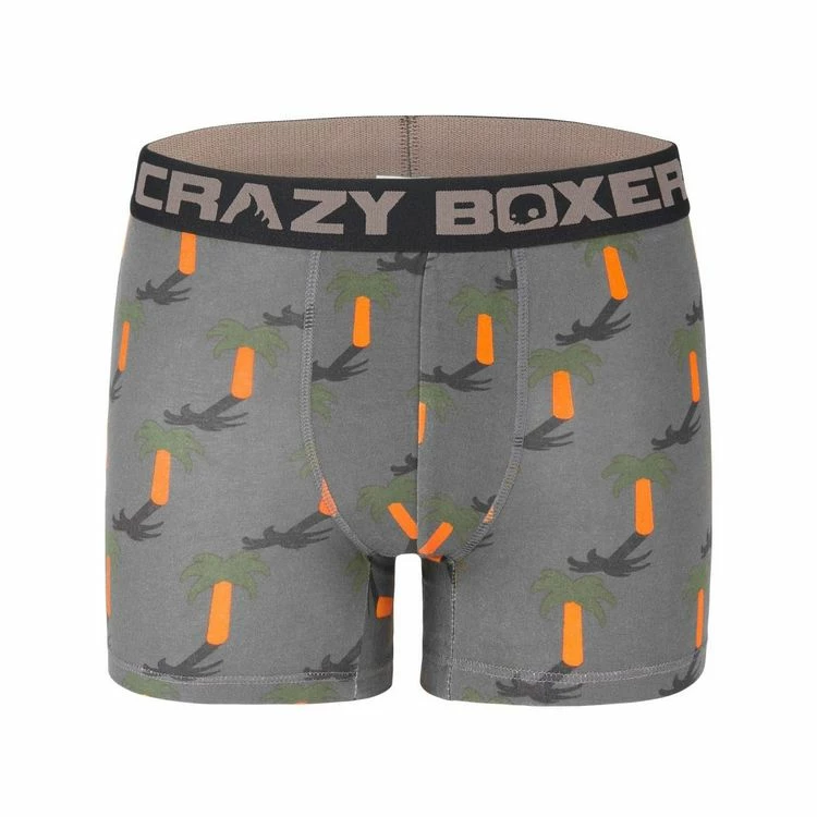 CRAZY BOXERS Boxer Homme Coton Bio Gots Palmier 7 CRAZY BOXERS Boxer Homme Coton Bio Gots Palmier – Image 5