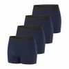 MY ESSENTIAL Lot De 4 Boxers Homme En Coton Bio My Esssential Bleu Marine