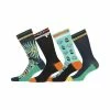 FREEGUN Lot De 4 Paires De Chaussettes Fantaisie Funny