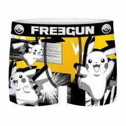 FREEGUN Lot De 4 Boxers Homme Pokemon -Magasin de vente Relife B2CD 207