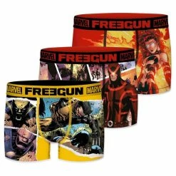 FREEGUN Lot De 3 Boxers Homme Xmen