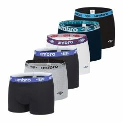 UMBRO Pack Surprise De 6 Boxers Coton Homme -Magasin de vente Relife B2CD 2184