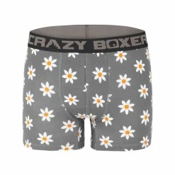 CRAZY BOXERS Boxer Homme Coton Bio Gots Flower -Magasin de vente Relife B2CD 2201