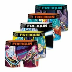 FREEGUN Lot De 5 Boxers Homme Dragon Ball Super