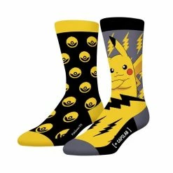 CAPSLAB Paire De Chaussettes De Ville Pokémon Pikatchu